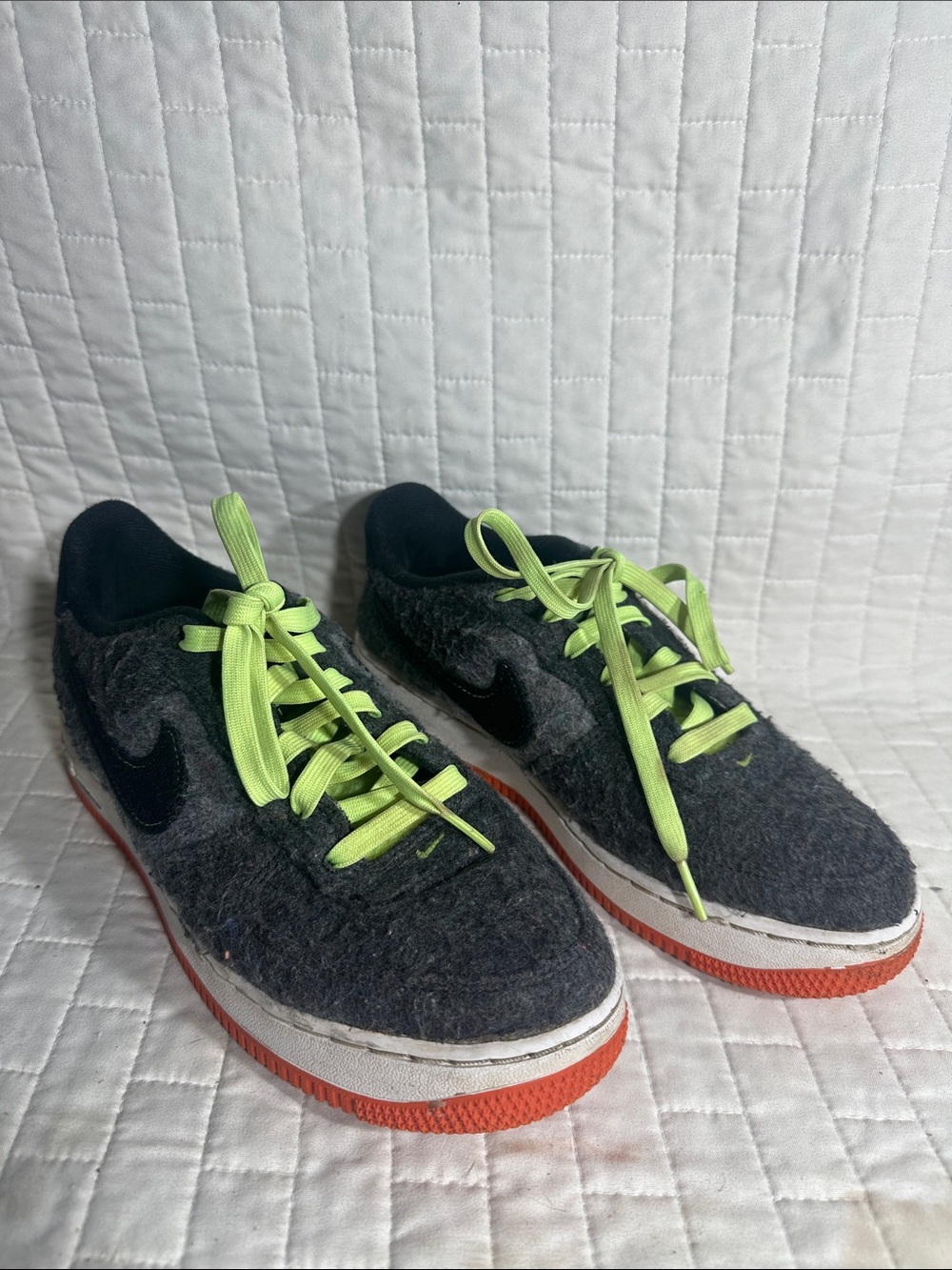 Nike Air Force 1 LV8 GS 'Halloween - Spooktacular' black, orange, ghost green